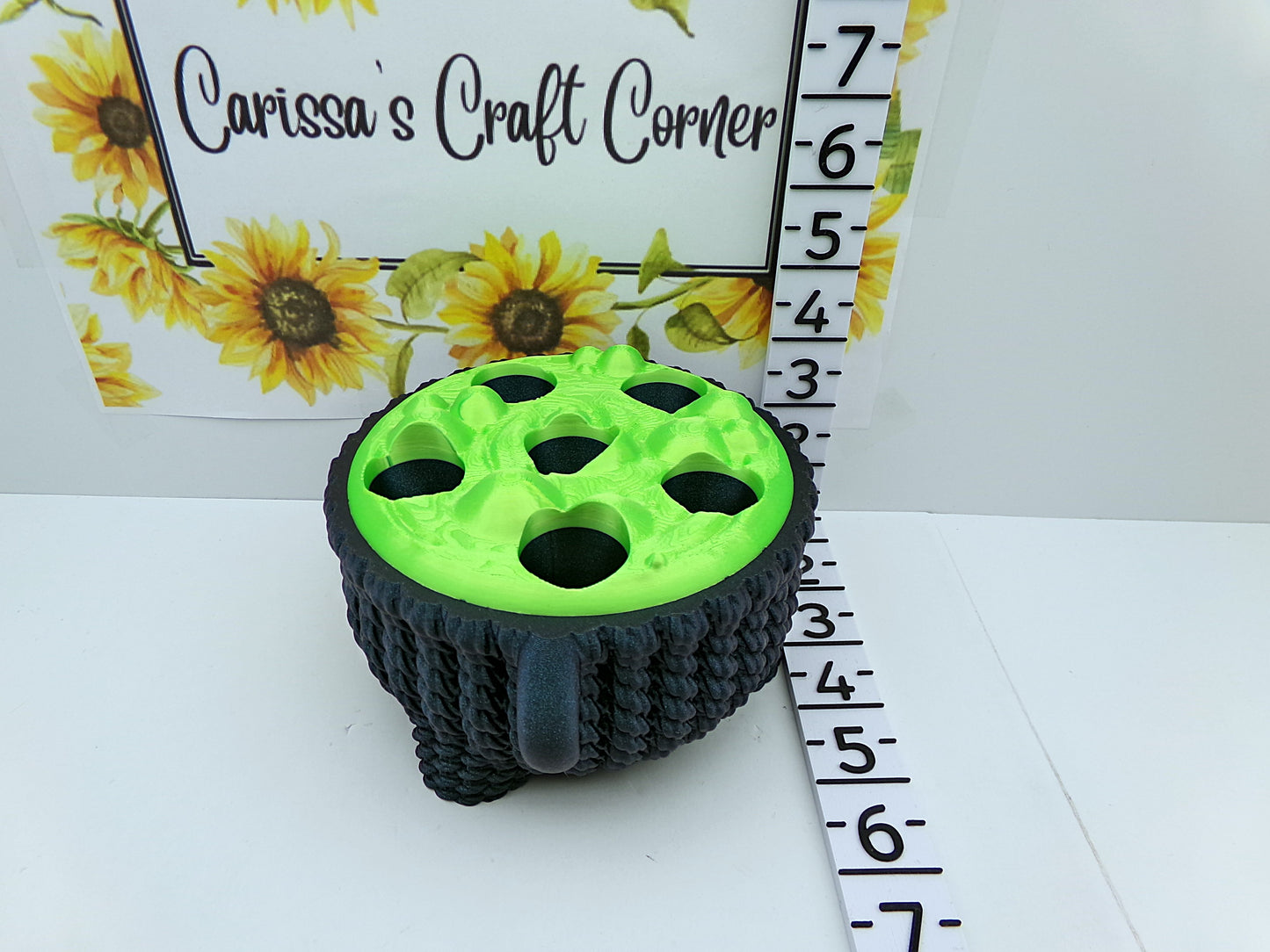 Crocheted Cauldron Pen Holder