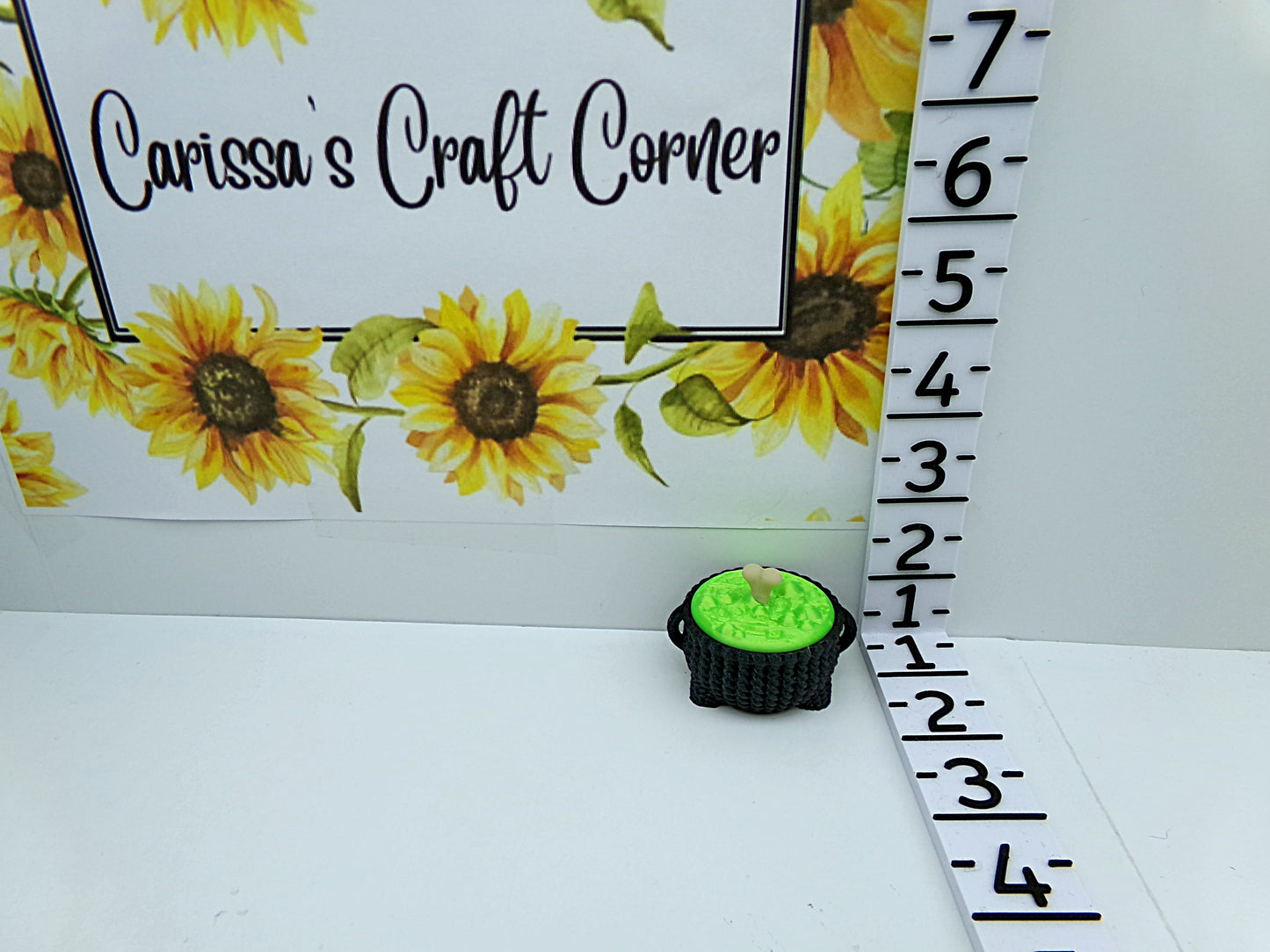 Crocheted Cauldron Pen Holder
