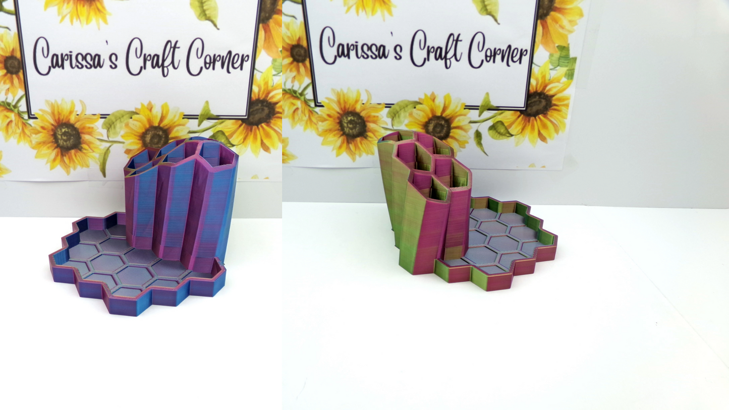 6 Pen Holder with tray