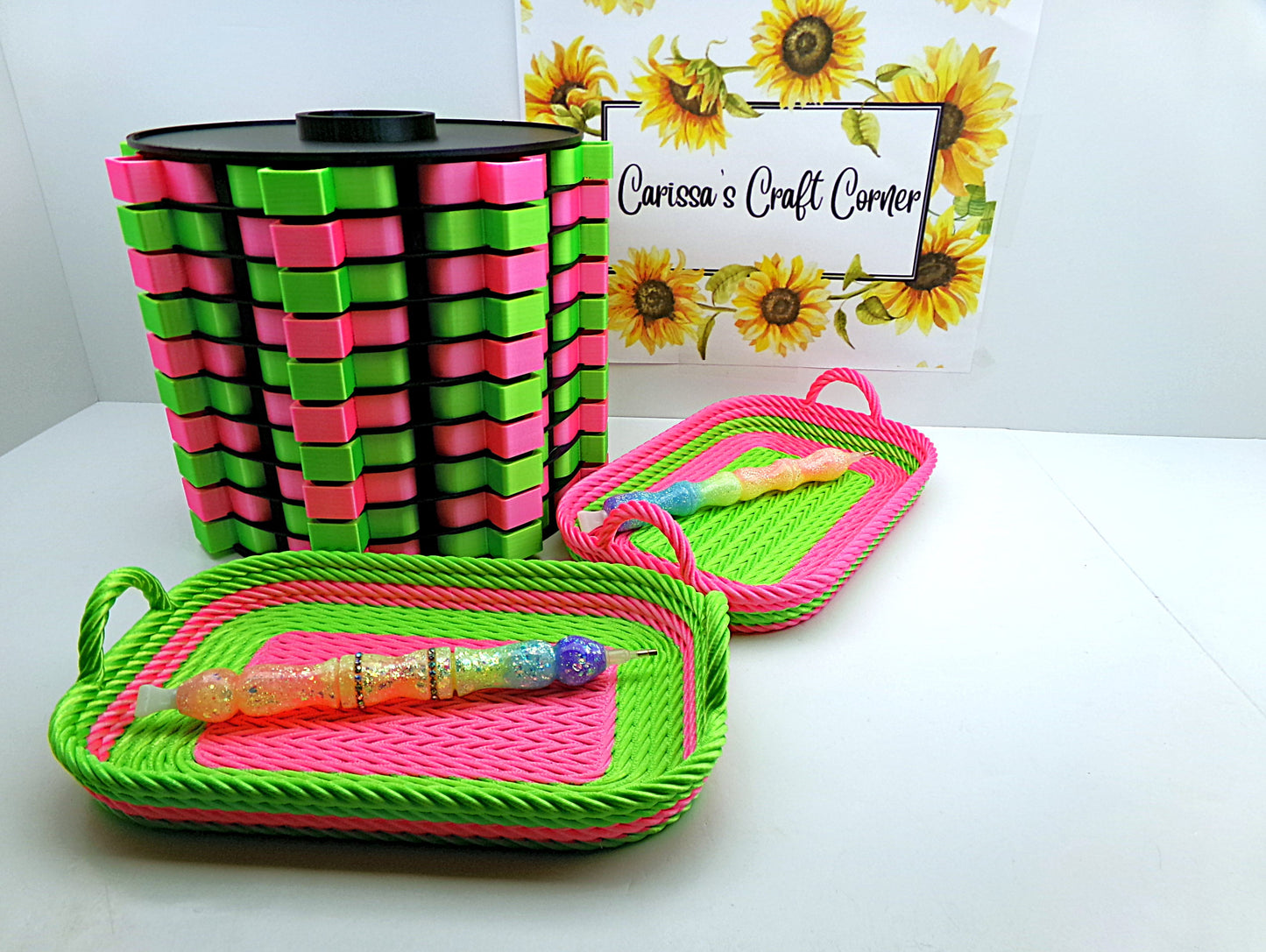 "Witchy Vibes" Edition   Themed Rope Trays OR  Lazy Susan Organizer With Drill Trays