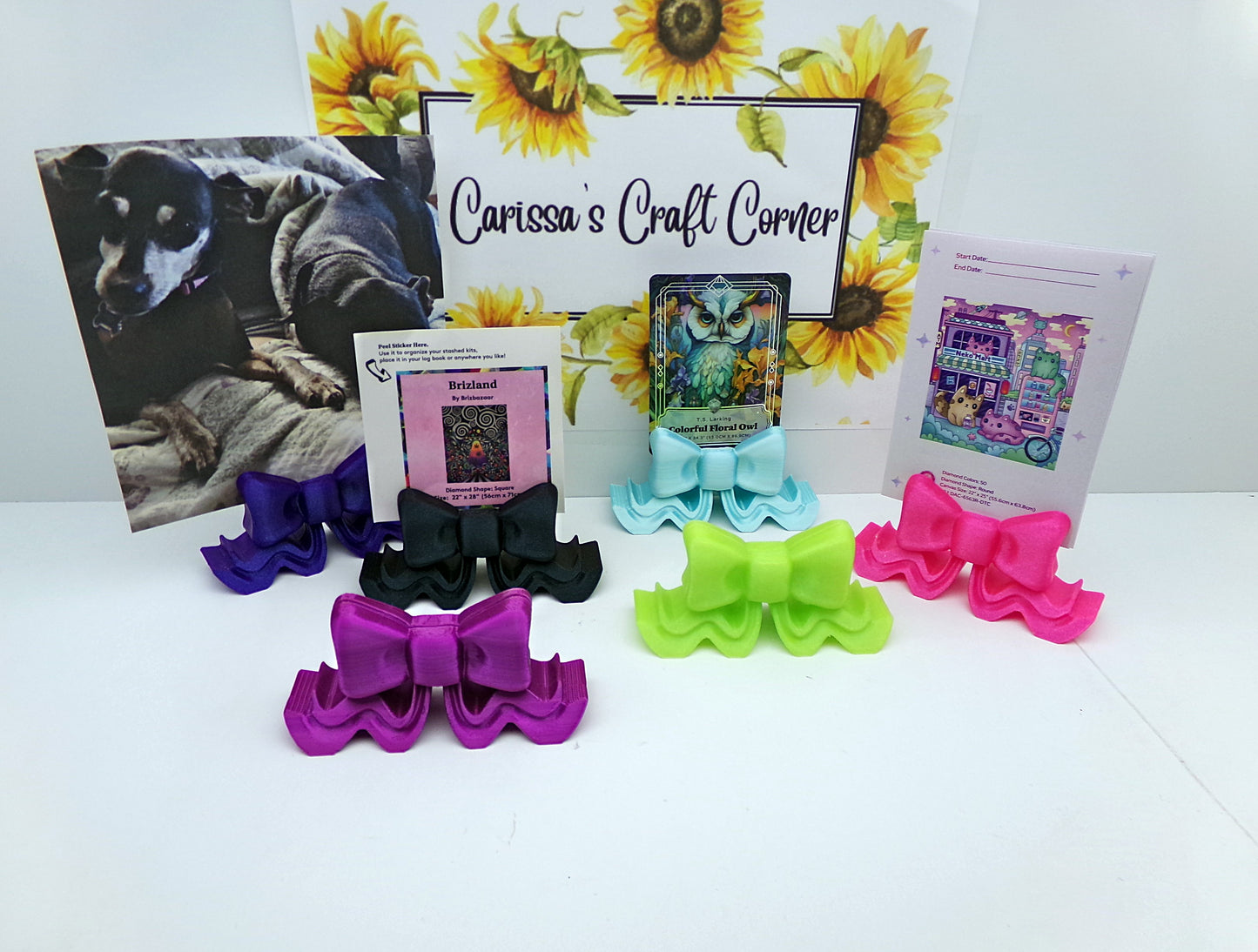 Bow Picture / Log Book Sticker / Treasure Quest card Holder