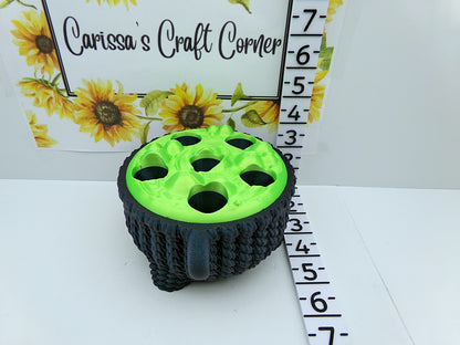 Crocheted Cauldron Pen Holder