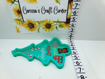 Jingle Drills 2025 Christmas Tree Trinket Tray