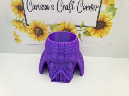 Knitted Darth Vader Helmet Pen Holder