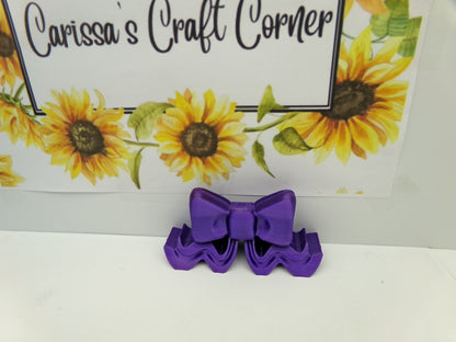 Quilted Bow Pillow Organizer