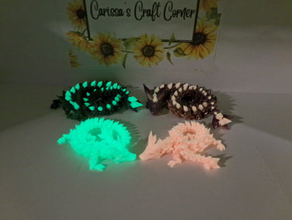 Glow in the Dark  Crystal Dragons