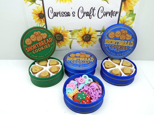 ShortBread Cookie Tin Clicker "not a Cover Minder"