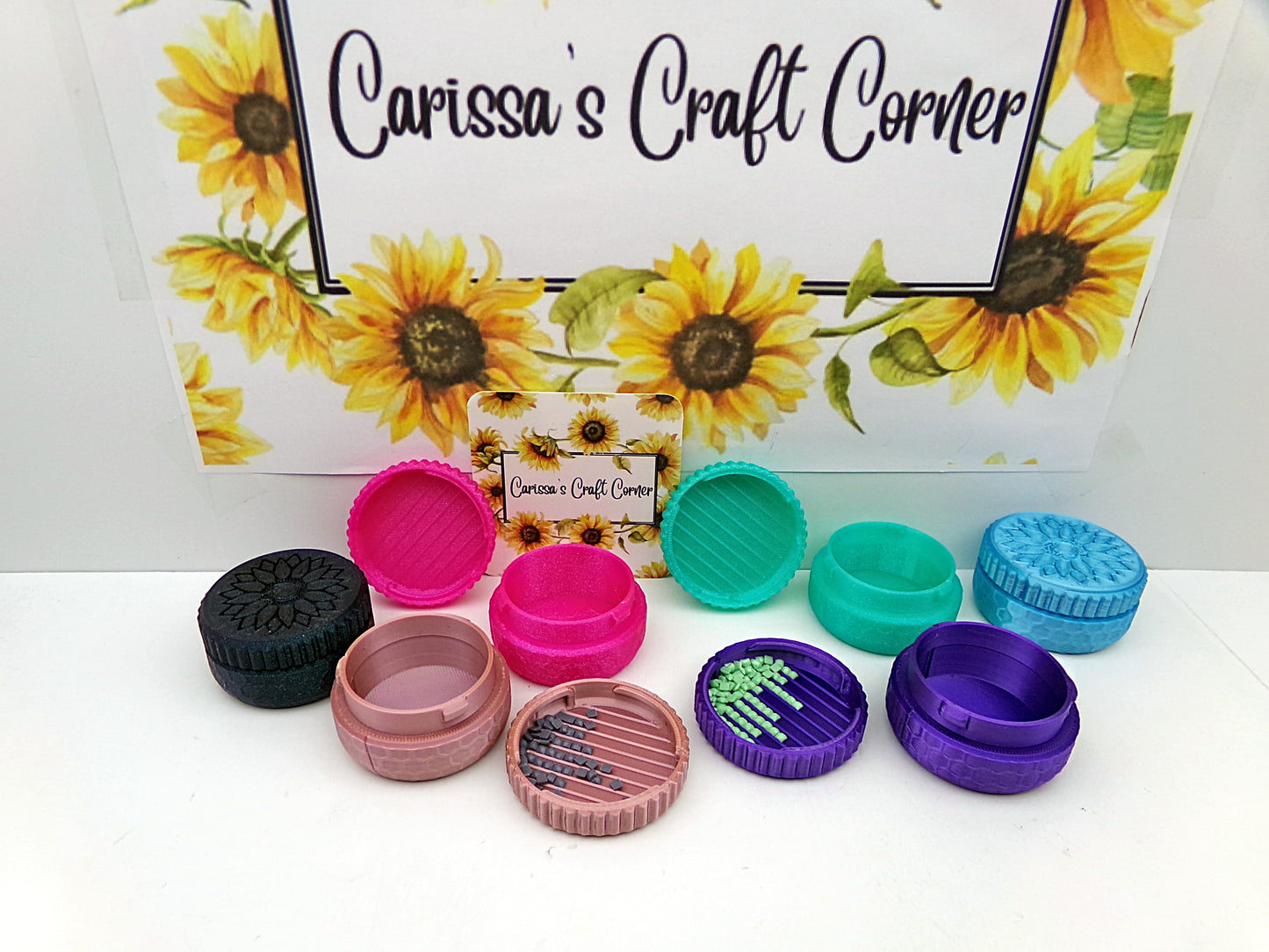 Trash  Drill Storage with Twist Cover With Grooved lines