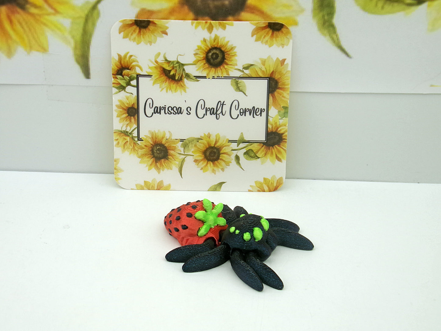 3d printed Fruit Themed Spider Cover Minders