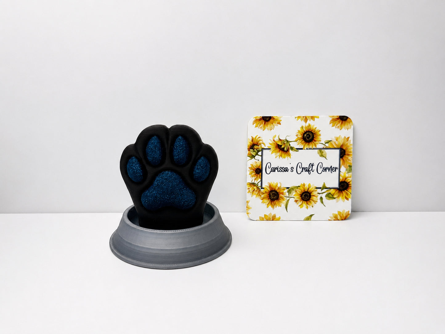 Dog Paw in Water Bowl Treasure Quest Card Holder