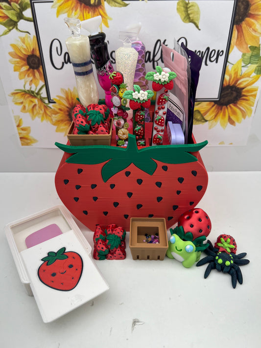 Strawberry Pen Holder & Pals