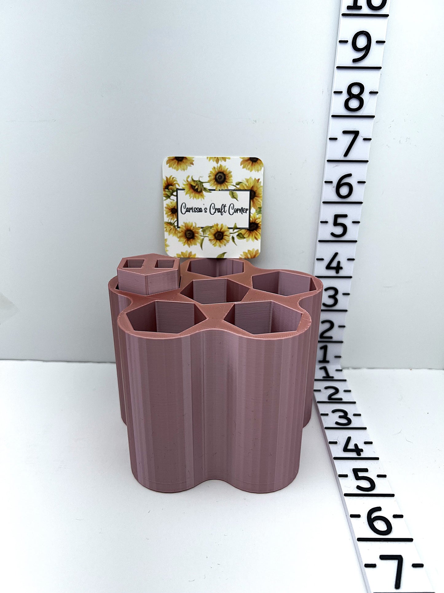 Flower Pen Holder With Tweezer Insert