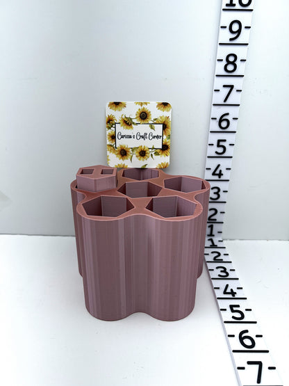 Flower Pen Holder With Tweezer Insert