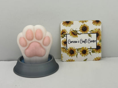 Dog Paw in Water Bowl Treasure Quest Card Holder