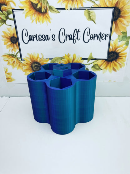 Flower Pen Holder With Tweezer Insert