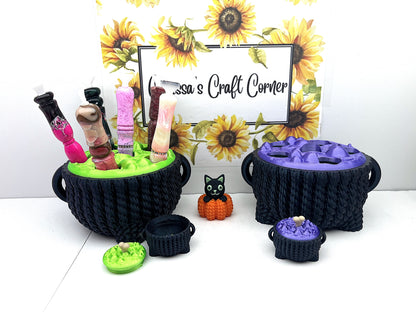 Crocheted Cauldron Pen Holder