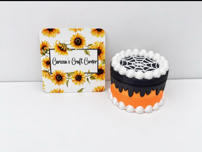SpiderWeb Cake  Trash Drill Pot  Coverminder 🕸️🕷️🕸️🕷️🕸️