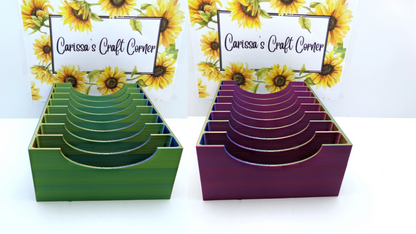 Recipe Box Style Release Paper Holder